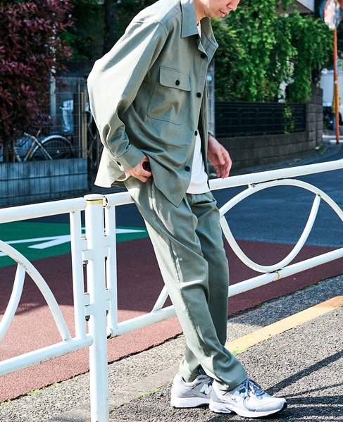 【MASTER FRAME】イージーケアCPOシャツジャケット 詳細画像 ブルーグレー 20