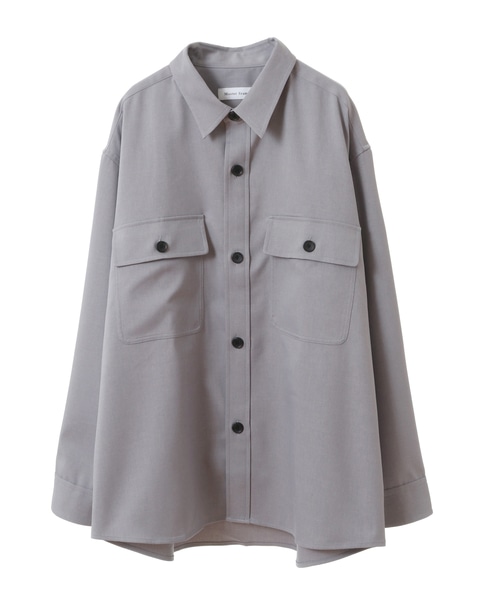 【MASTER FRAME】イージーケアCPOシャツジャケット 詳細画像 ブルーグレー 3