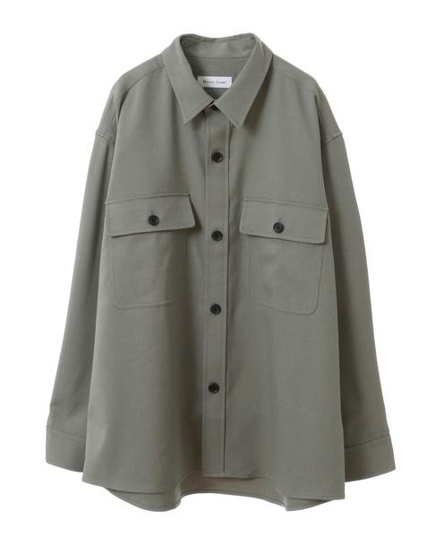 【MASTER FRAME】イージーケアCPOシャツジャケット 詳細画像 ブルーグレー 4