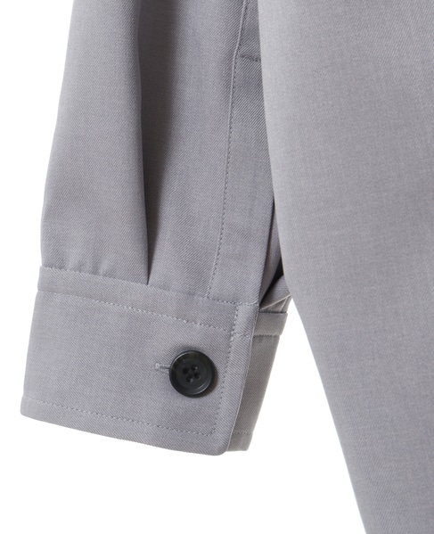 【MASTER FRAME】イージーケアCPOシャツジャケット 詳細画像 ブルーグレー 8