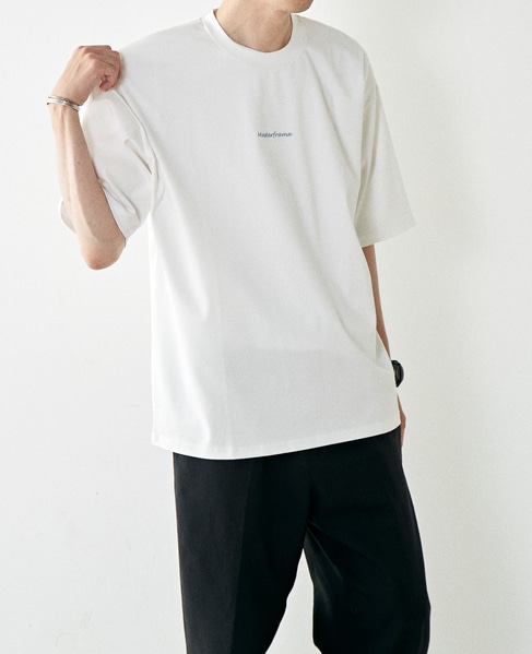 【MASTER FRAME】MF刺繍スムースクルーネックTシャツ 詳細画像 ホワイト 1