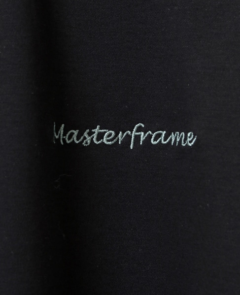 【MASTER FRAME】MF刺繍スムースクルーネックTシャツ 詳細画像 ブラック 10