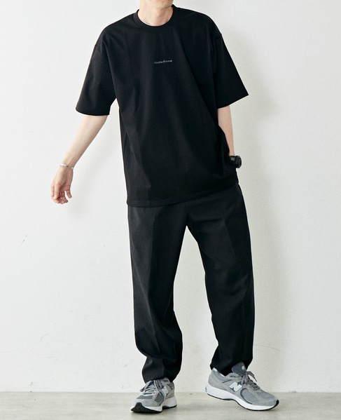 【MASTER FRAME】MF刺繍スムースクルーネックTシャツ 詳細画像 ブラック 21