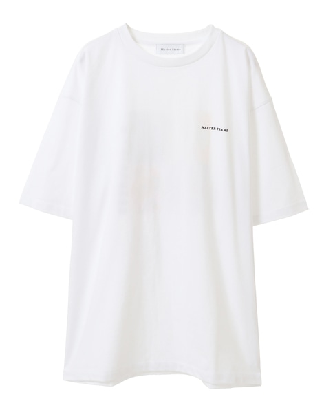 【MASTER FRAME】シャドーフラワープリントクルーネックTシャツ 詳細画像 ホワイト 2