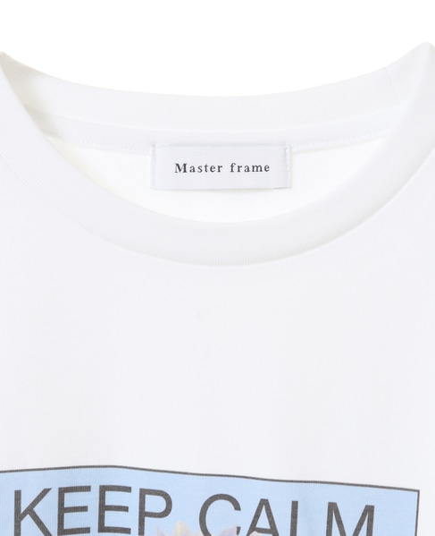 【MASTER FRAME】フラワー プリントクルーネックTシャツ 詳細画像 ホワイト 7