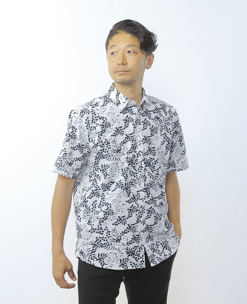 HIBIYAKADAN コラボ半袖レギュラーカラーシャツ 詳細画像 ホワイト 2