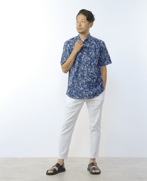 HIBIYAKADAN コラボ半袖レギュラーカラーシャツ 詳細画像 ホワイト 26