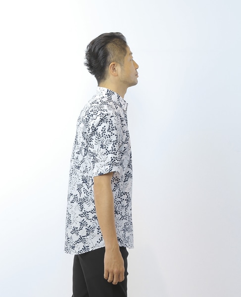 HIBIYAKADAN コラボ半袖レギュラーカラーシャツ 詳細画像 ホワイト 5