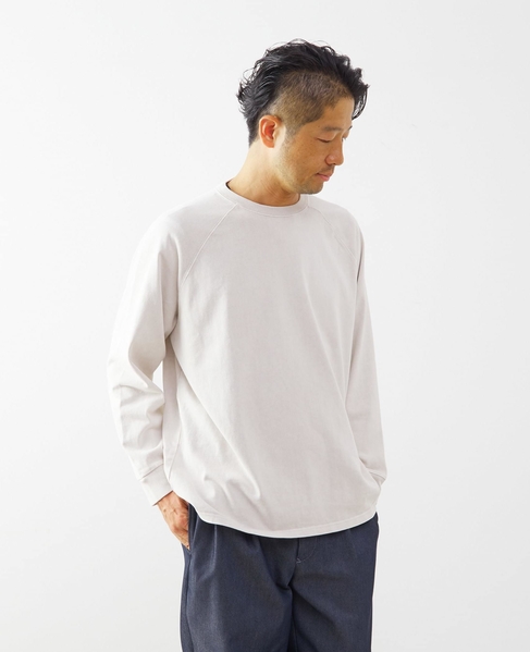 【ONEITA/オニータ】Super heavy weight Chemi wash L/S tee 詳細画像 グレー 12