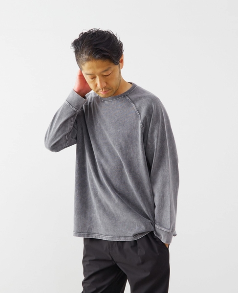 【ONEITA/オニータ】Super heavy weight Chemi wash L/S tee 詳細画像 グレー 15