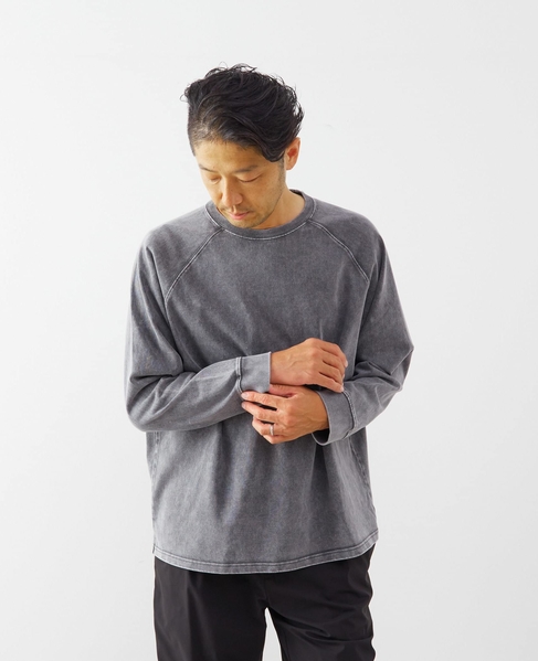 【ONEITA/オニータ】Super heavy weight Chemi wash L/S tee 詳細画像 グレー 16