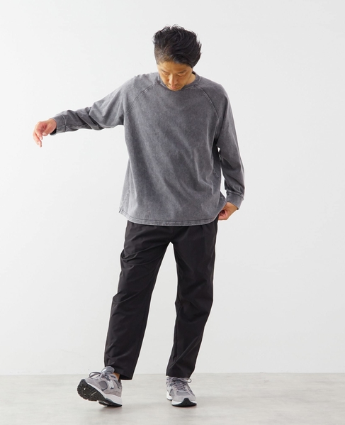 【ONEITA/オニータ】Super heavy weight Chemi wash L/S tee 詳細画像 グレー 18