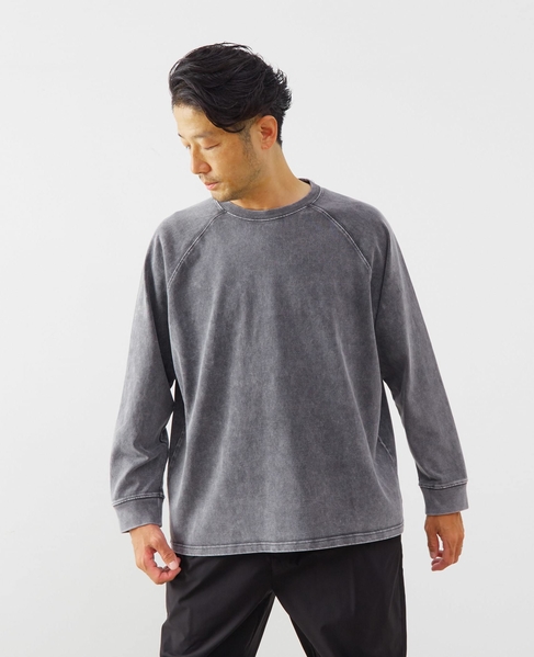 【ONEITA/オニータ】Super heavy weight Chemi wash L/S tee 詳細画像 グレー 2