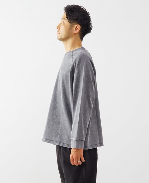 【ONEITA/オニータ】Super heavy weight Chemi wash L/S tee 詳細画像 グレー 3