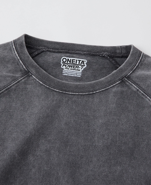 【ONEITA/オニータ】Super heavy weight Chemi wash L/S tee 詳細画像 グレー 6