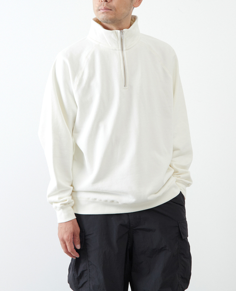 【ONEITA/オニータ】Halfzip sweatshirt 詳細画像 ホワイト 1