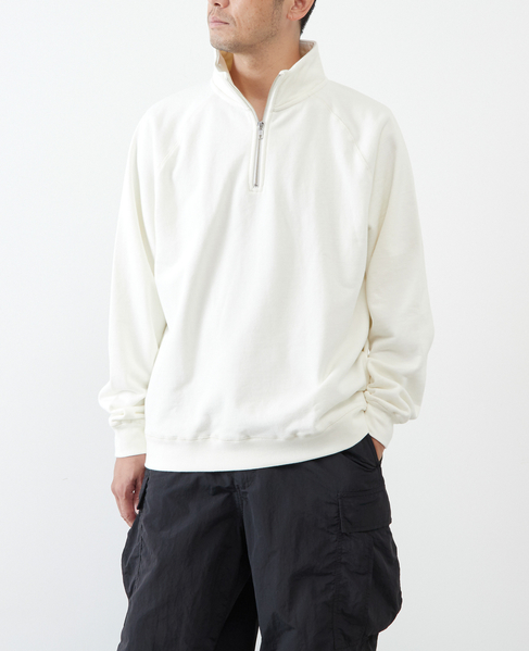 【ONEITA/オニータ】Halfzip sweatshirt 詳細画像 ホワイト 12