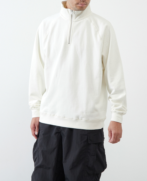 【ONEITA/オニータ】Halfzip sweatshirt 詳細画像 ホワイト 2