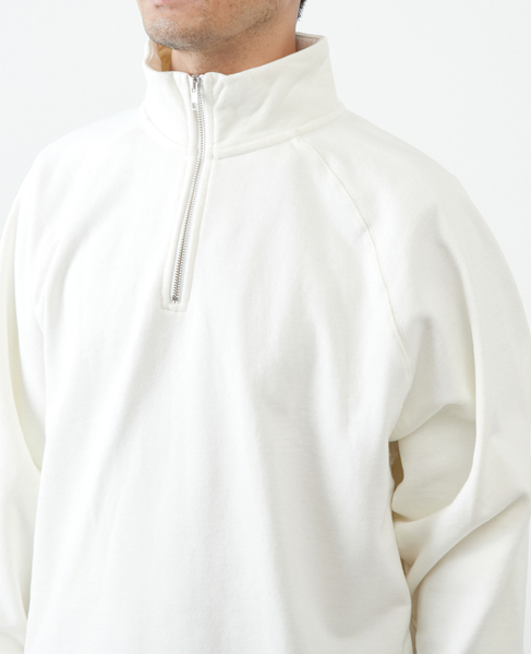 【ONEITA/オニータ】Halfzip sweatshirt 詳細画像 ホワイト 6