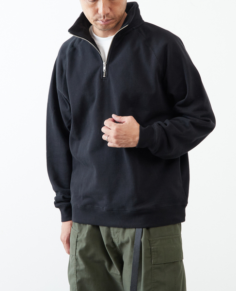 【ONEITA/オニータ】Halfzip sweatshirt 詳細画像 ブラック 1