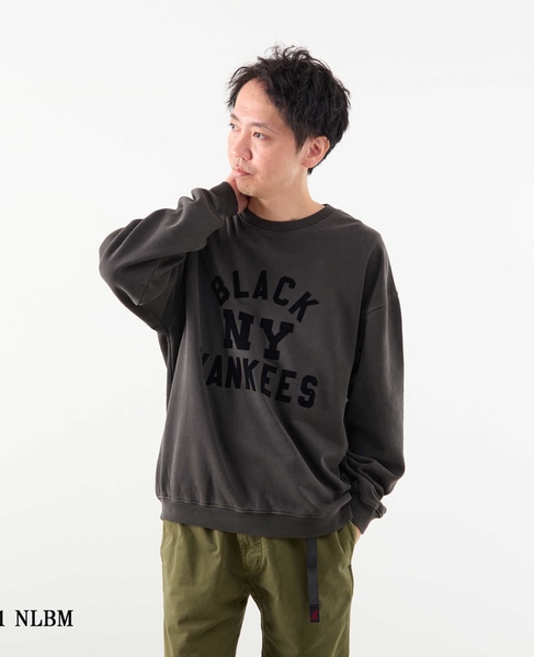 《別注》【SCREEN STARS/スクリーンスターズ】flocky print Faded blk C/N sweatshirt 詳細画像 ブラック 14