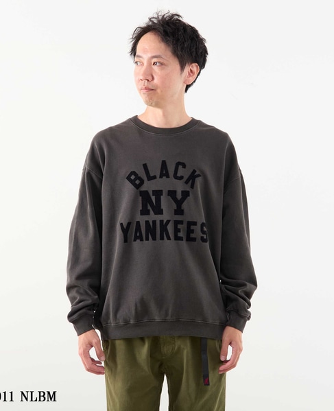 《別注》【SCREEN STARS/スクリーンスターズ】flocky print Faded blk C/N sweatshirt 詳細画像 ブラック 2