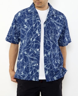 【MASTER FRAME/マスターフレーム】HIBIYA KADANコラボ半袖オープンカラーシャツ