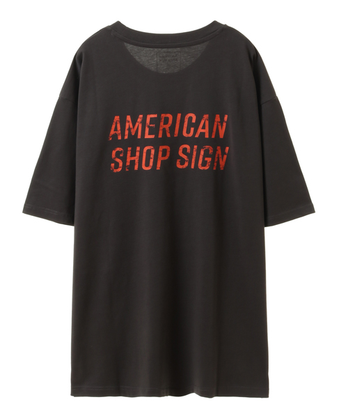 【MASTER FRAME/マスターフレーム】American Shop Sign Tシャツ 詳細画像 チャコールグレー 2