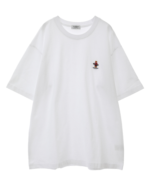 【MASTER FRAME/マスターフレーム】TeddyBear 刺繍Tシャツ 詳細画像 ホワイト 2