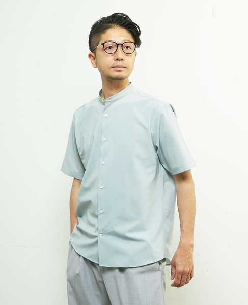 トラベストトロピカルバンドカラー半袖シャツ 詳細画像 ミント 14