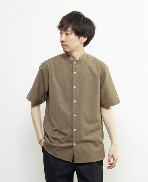 トラベストトロピカルバンドカラー半袖シャツ 詳細画像 ミント 18