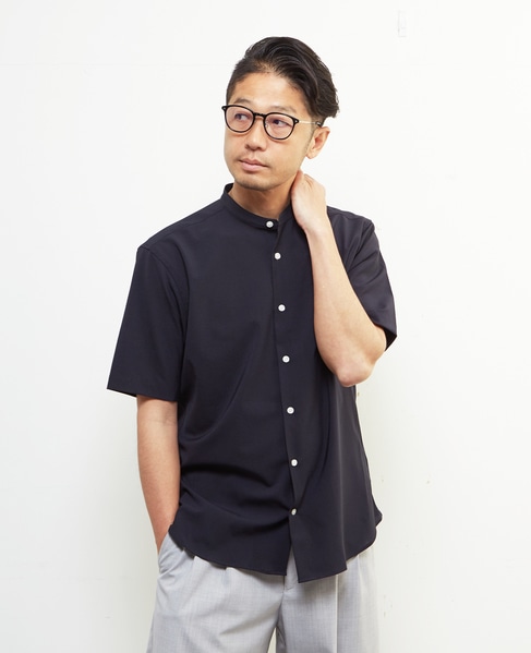 トラベストトロピカルバンドカラー半袖シャツ 詳細画像 ミント 23