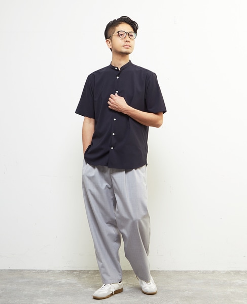 トラベストトロピカルバンドカラー半袖シャツ 詳細画像 ミント 24