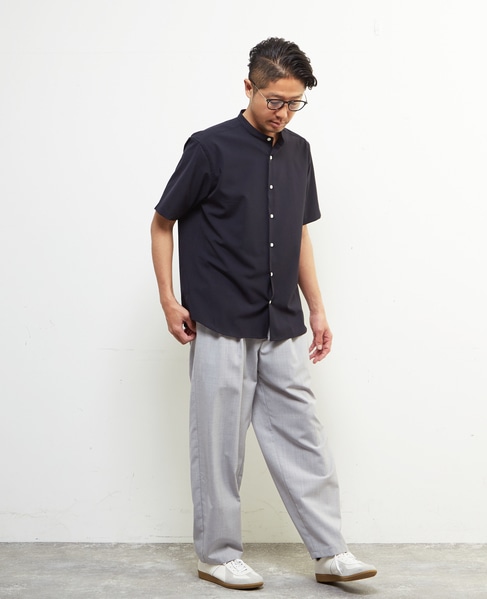 トラベストトロピカルバンドカラー半袖シャツ 詳細画像 ミント 25