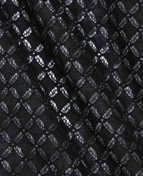 テクスチャーメッシュオープンカラーシャツ 詳細画像 グリーン 12