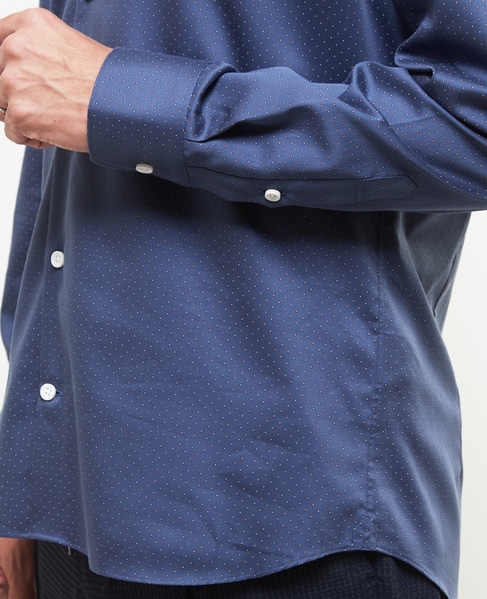 HITOYOSHIダブルネーム ｜ ジオメトリックパターンワイドカラーシャツ 詳細画像 ダイヤ柄 7