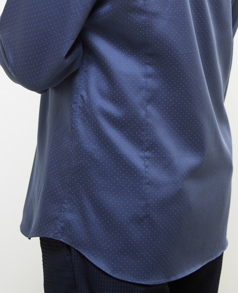 HITOYOSHIダブルネーム ｜ ジオメトリックパターンワイドカラーシャツ 詳細画像 ダイヤ柄 8