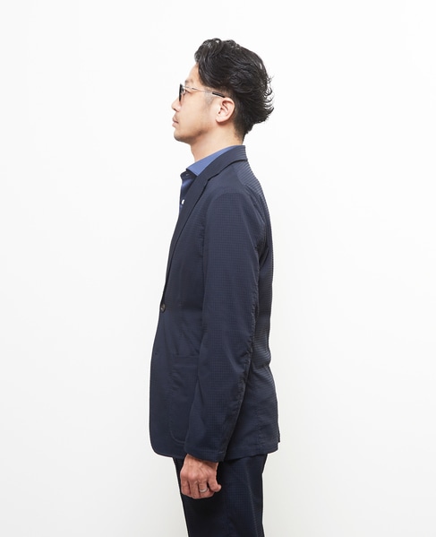 ドットエアーサッカーエアリージャケット(セットアップ可) 詳細画像 ネイビー 3