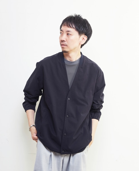 ミニリップクールドッツ ノーカラーライトブルゾン 詳細画像 カーキ 23