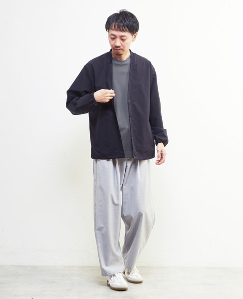 ミニリップクールドッツ ノーカラーライトブルゾン 詳細画像 カーキ 26