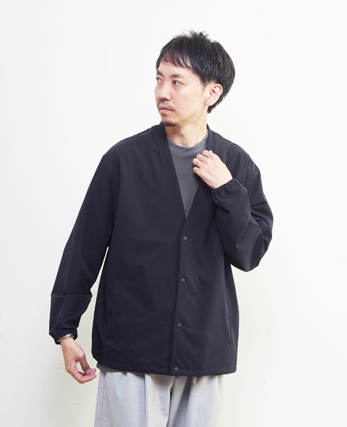 ミニリップクールドッツ ノーカラーライトブルゾン 詳細画像 ネイビー 1