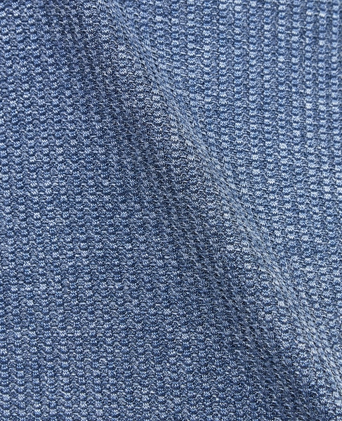 リンクスストライプ 半袖ホリゾンタルカラーポロシャツ 詳細画像 ネイビー 4