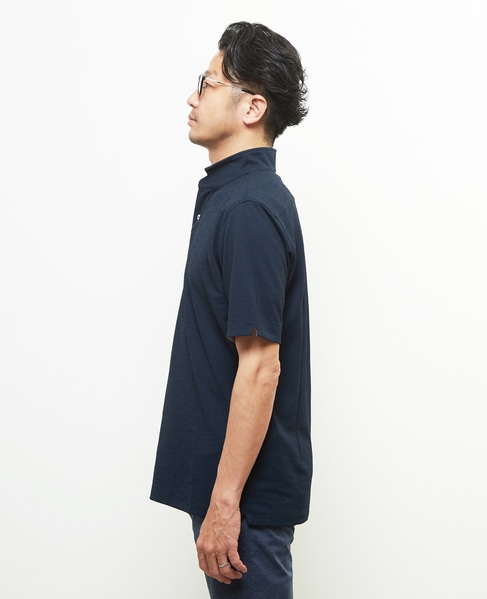 リランチェチドリ 半袖ワンピースカラーポロシャツ | ストレッチ / 吸水速乾 / 防シワ 詳細画像 カーキ 3