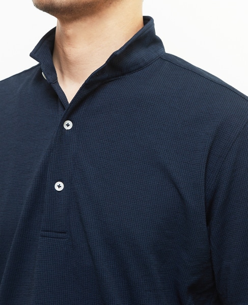 リランチェチドリ 半袖ワンピースカラーポロシャツ | ストレッチ / 吸水速乾 / 防シワ 詳細画像 カーキ 6