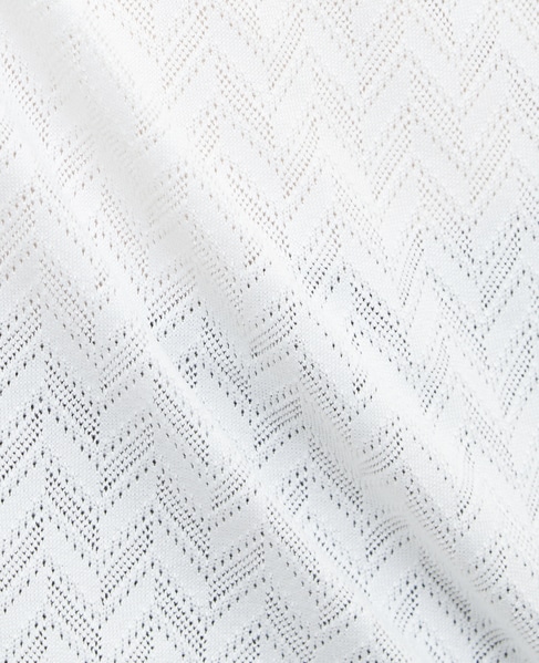 ヘリンボーンメッシュハーフスリーブTシャツ 詳細画像 ホワイト 11