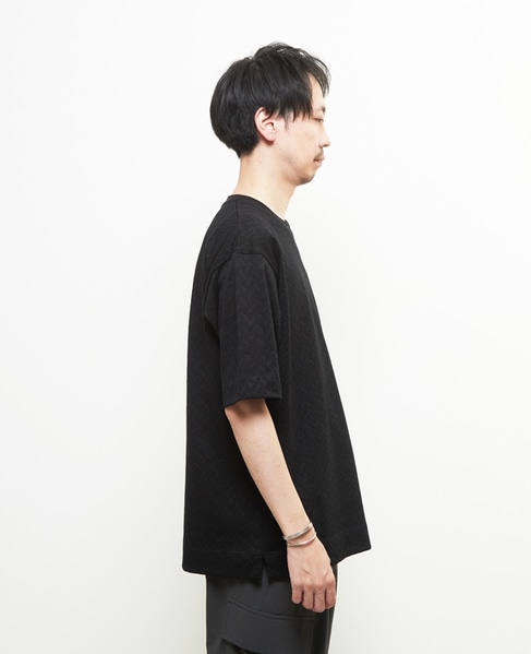 ヘリンボーンメッシュハーフスリーブTシャツ 詳細画像 ホワイト 5