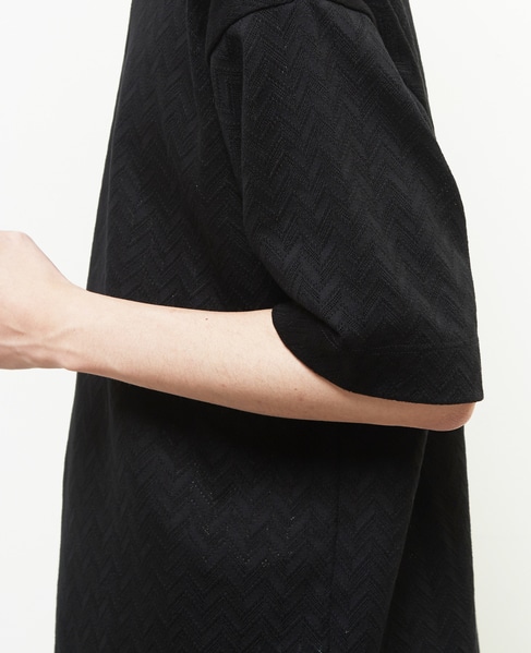 ヘリンボーンメッシュハーフスリーブTシャツ 詳細画像 ホワイト 7