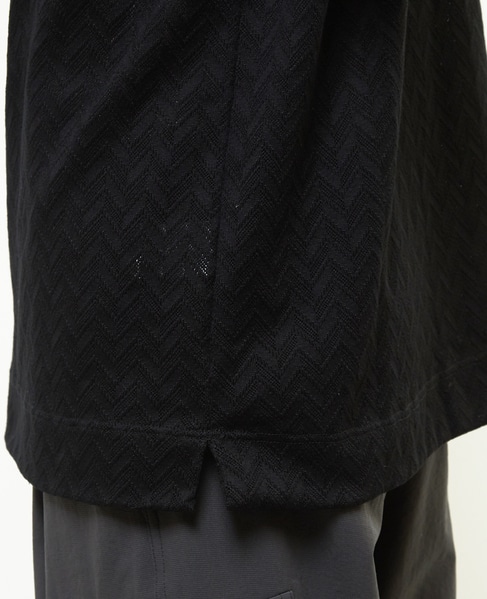 ヘリンボーンメッシュハーフスリーブTシャツ 詳細画像 ホワイト 8