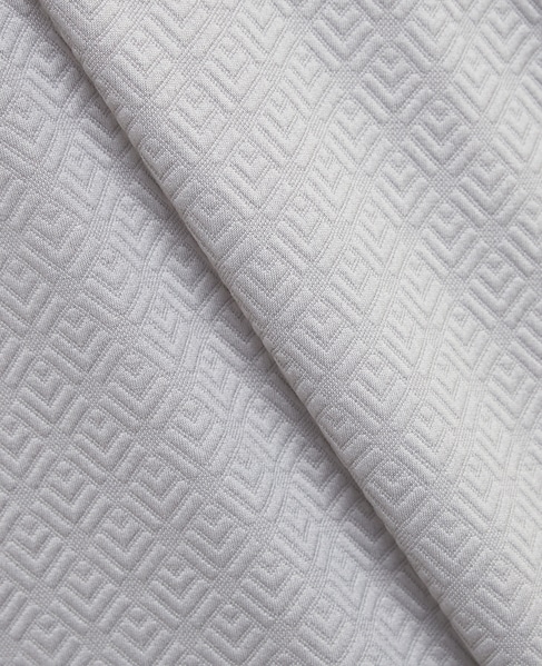 ジオメトリックブリスターVネックハーフスリーブTシャツ 詳細画像 グレー 4