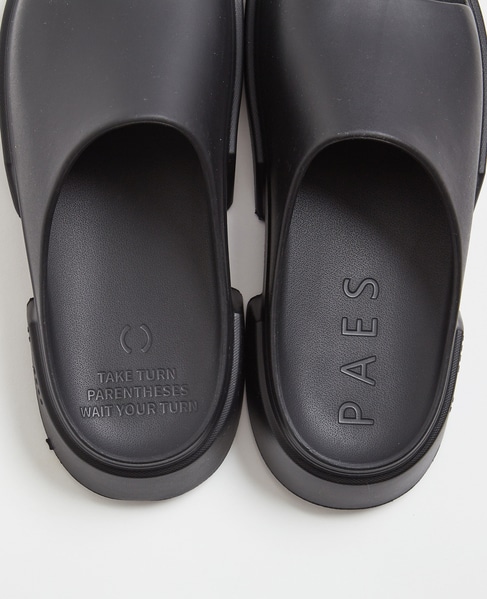 【Paes/ペイズ】Slide Basic Line | PAYES03 / リカバリーサンダル 詳細画像 ブラック 5